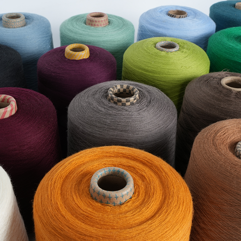 48Nm/2 80% Algodón 20% Hilo Ramie Peinado